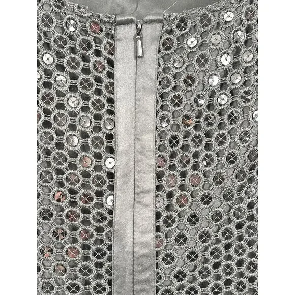 NWOT Designer Lily Pulitzer Black Sequin Aaliyah Dress Size 4 - Picture 4 of 16